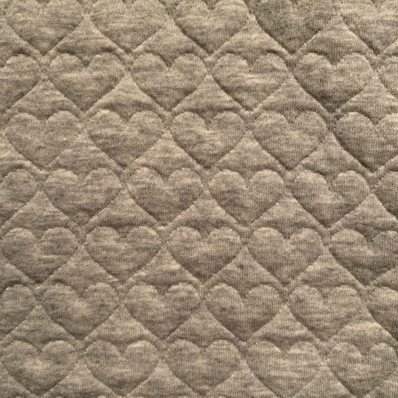 NWT Kersh “Quilted” Heart Crop Sweater - Picture 6 of 8